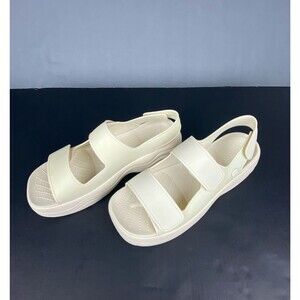 Crocs, Adult, Women's Skyline Sandal size W10 Bone Platform